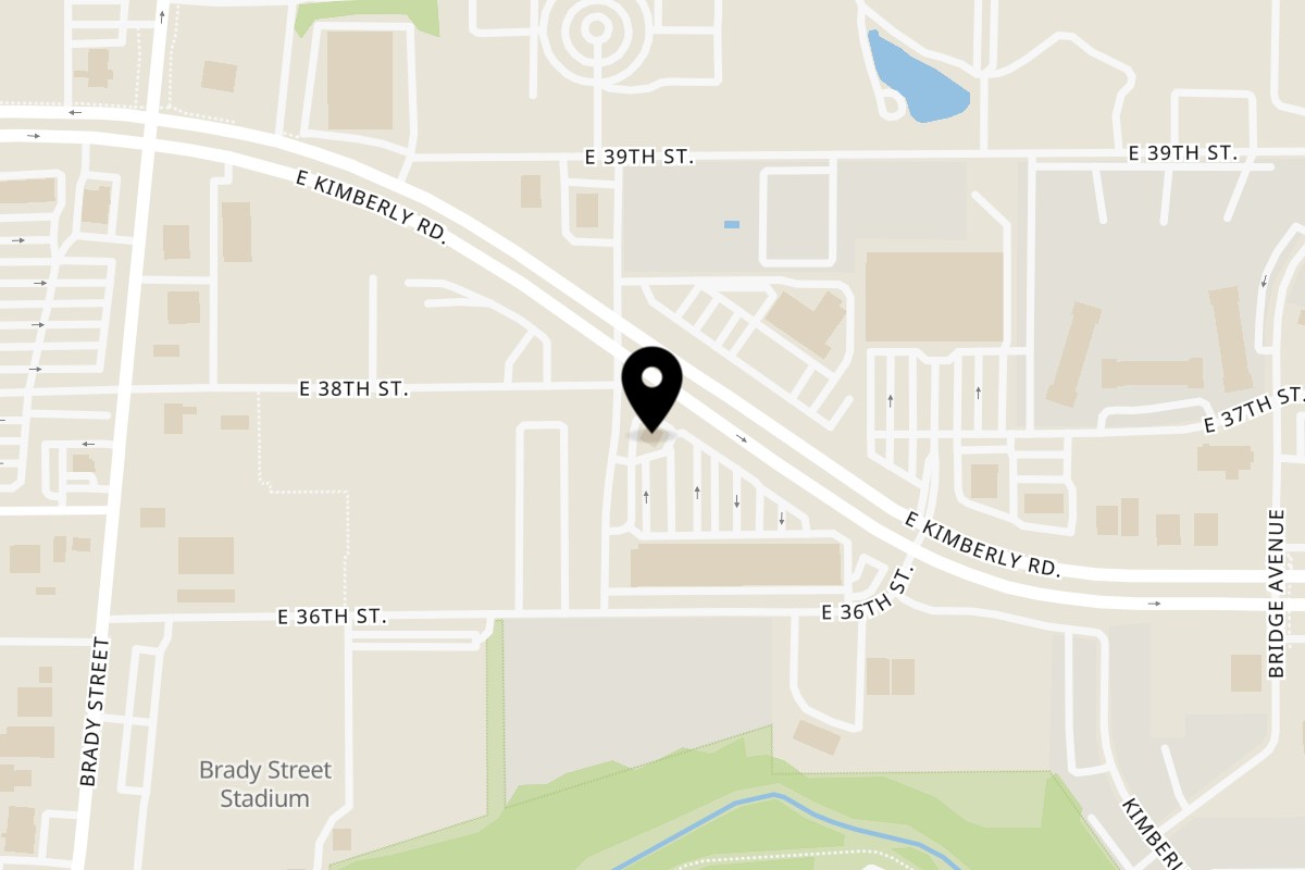 Map showing the location of Hi Ho Mongolian Grill on 901 E Kimberly Rd in Davenport